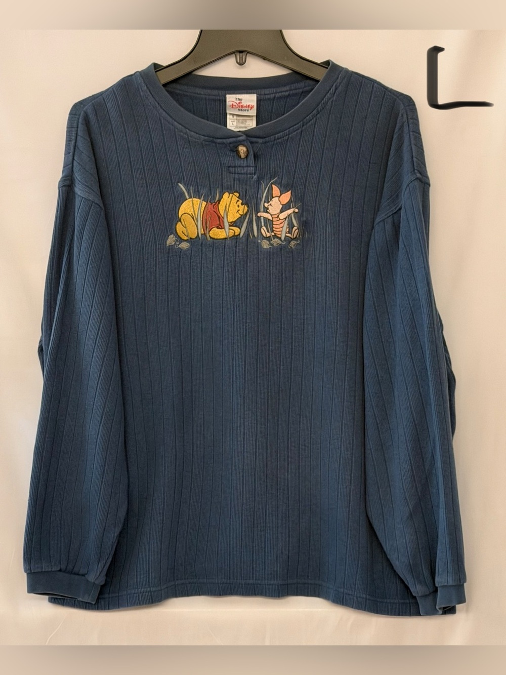Disney Navy Crewneck Sweater with Winnie the Pooh & Piglet